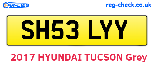 SH53LYY are the vehicle registration plates.