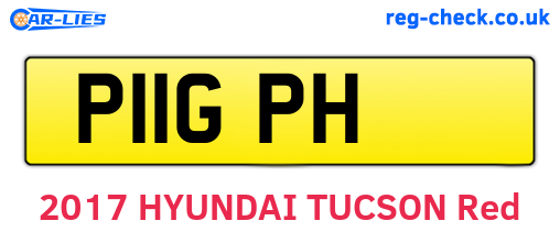 P11GPH are the vehicle registration plates.