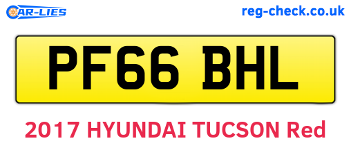 PF66BHL are the vehicle registration plates.