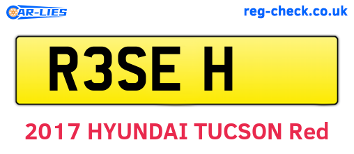 R3SEH are the vehicle registration plates.