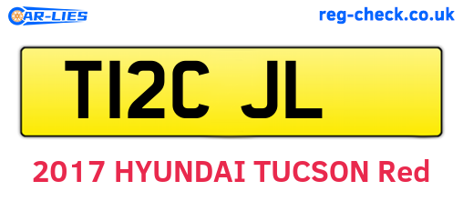 T12CJL are the vehicle registration plates.
