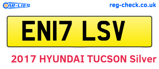 EN17LSV are the vehicle registration plates.