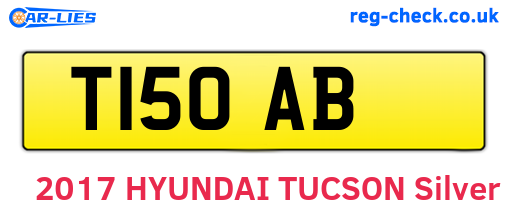 T15OAB are the vehicle registration plates.
