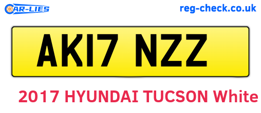 AK17NZZ are the vehicle registration plates.