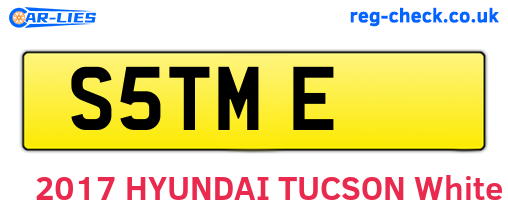 S5TME are the vehicle registration plates.