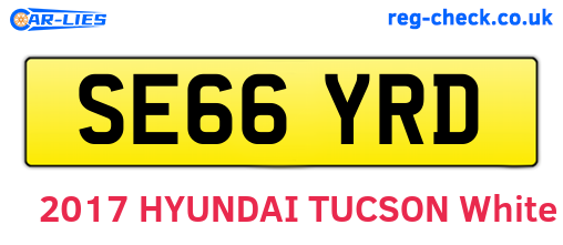 SE66YRD are the vehicle registration plates.