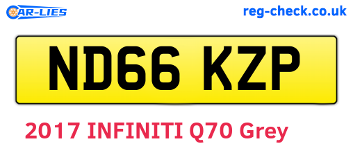 ND66KZP are the vehicle registration plates.
