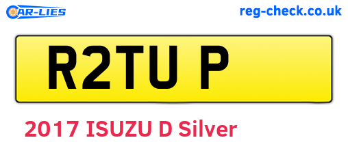 R2TUP are the vehicle registration plates.