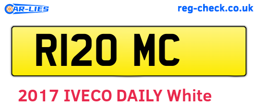 R12OMC are the vehicle registration plates.