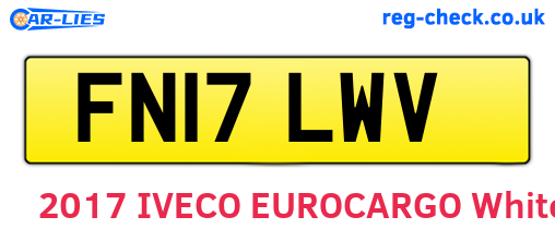 FN17LWV are the vehicle registration plates.