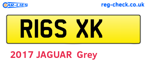 R16SXK are the vehicle registration plates.