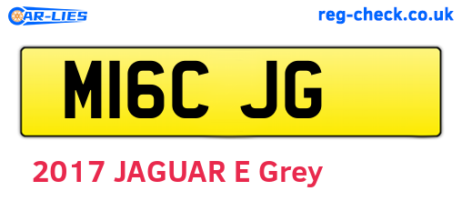 M16CJG are the vehicle registration plates.