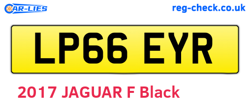 LP66EYR are the vehicle registration plates.