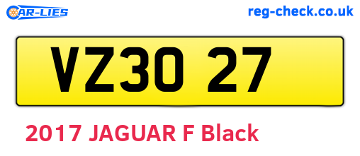 VZ3027 are the vehicle registration plates.