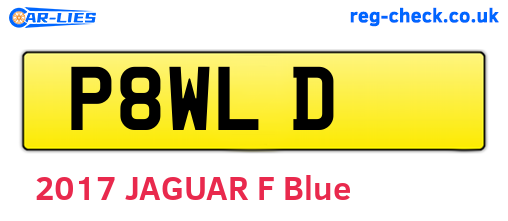 P8WLD are the vehicle registration plates.