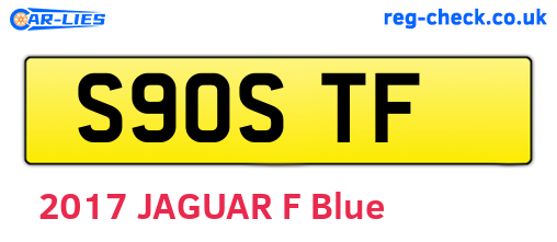 S90STF are the vehicle registration plates.