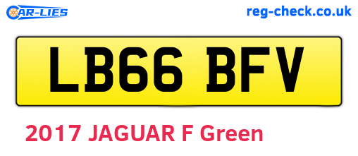 LB66BFV are the vehicle registration plates.