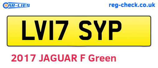 LV17SYP are the vehicle registration plates.