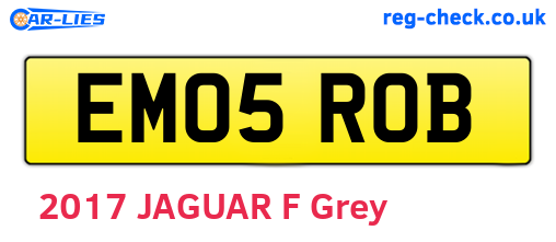 EM05ROB are the vehicle registration plates.