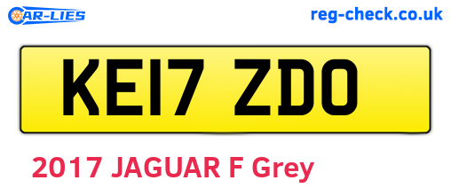 KE17ZDO are the vehicle registration plates.