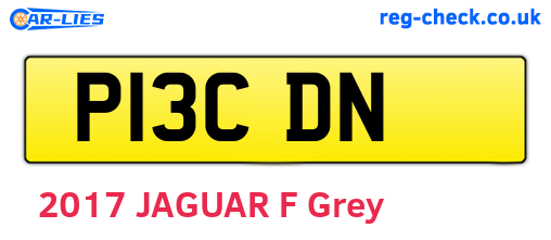 P13CDN are the vehicle registration plates.