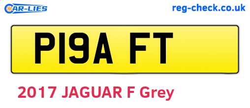 P19AFT are the vehicle registration plates.