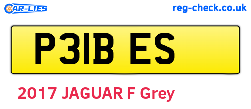 P31BES are the vehicle registration plates.