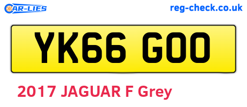 YK66GOO are the vehicle registration plates.