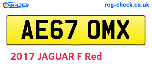 AE67OMX are the vehicle registration plates.