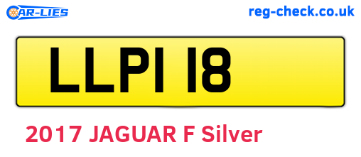 LLP118 are the vehicle registration plates.