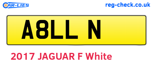 A8LLN are the vehicle registration plates.