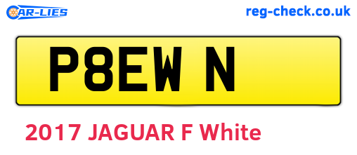 P8EWN are the vehicle registration plates.