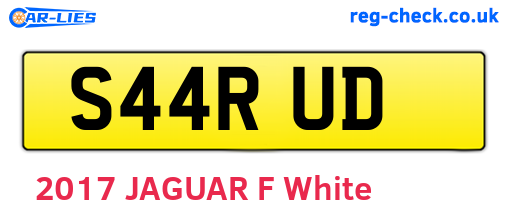 S44RUD are the vehicle registration plates.