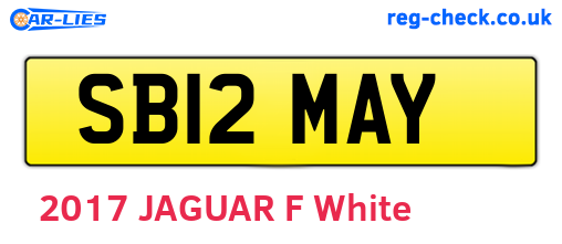 SB12MAY are the vehicle registration plates.