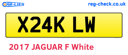 X24KLW are the vehicle registration plates.