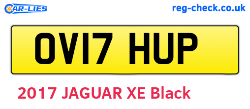 OV17HUP are the vehicle registration plates.
