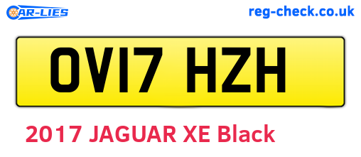 OV17HZH are the vehicle registration plates.