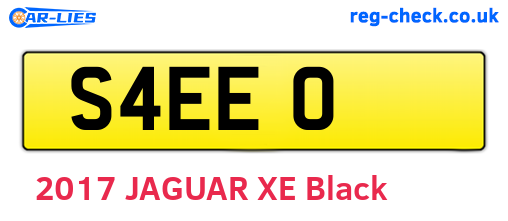 S4EEO are the vehicle registration plates.