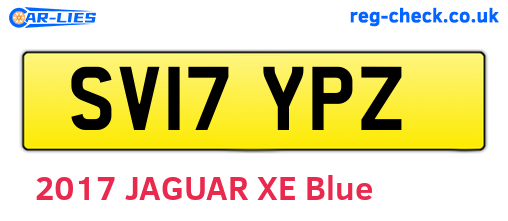 SV17YPZ are the vehicle registration plates.