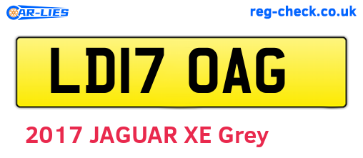 LD17OAG are the vehicle registration plates.