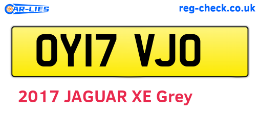 OY17VJO are the vehicle registration plates.