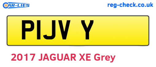 P1JVY are the vehicle registration plates.