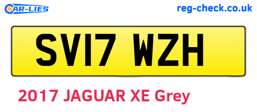 SV17WZH are the vehicle registration plates.