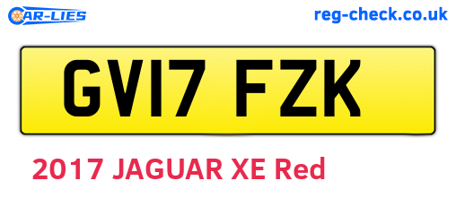 GV17FZK are the vehicle registration plates.