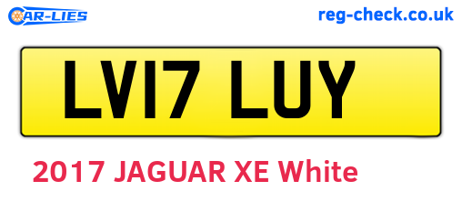 LV17LUY are the vehicle registration plates.