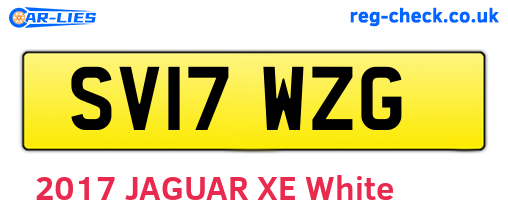 SV17WZG are the vehicle registration plates.