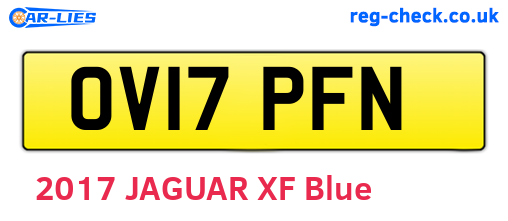 OV17PFN are the vehicle registration plates.