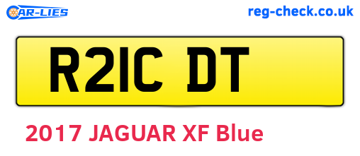 R21CDT are the vehicle registration plates.