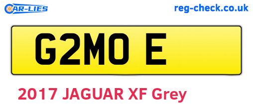 G2MOE are the vehicle registration plates.