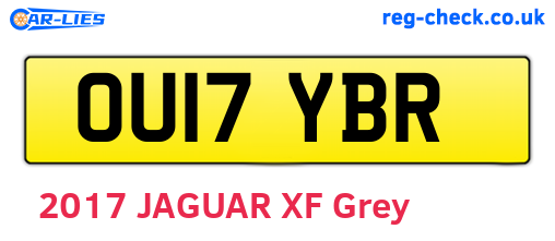 OU17YBR are the vehicle registration plates.